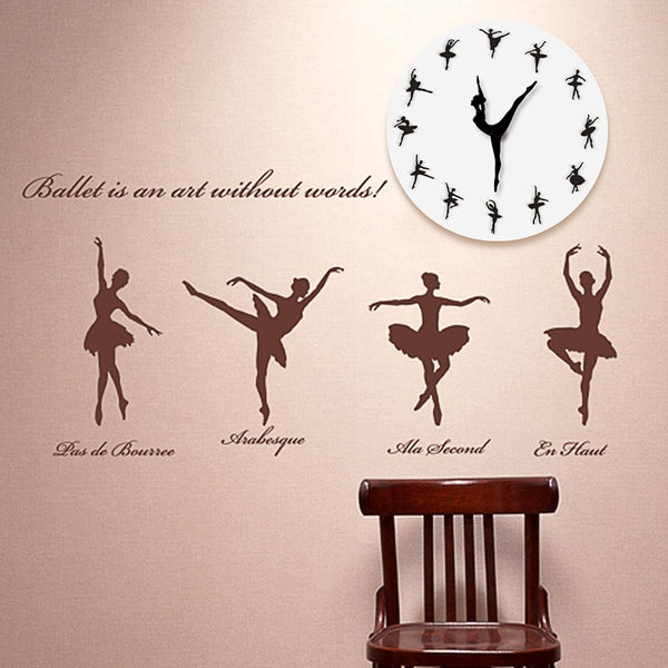 Dancing Ballerina Wall Clock