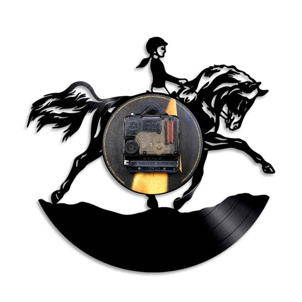 Horseback Vinyl Wall Clock