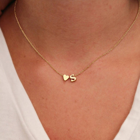 Delicate Personalized Initial Charm Pendant