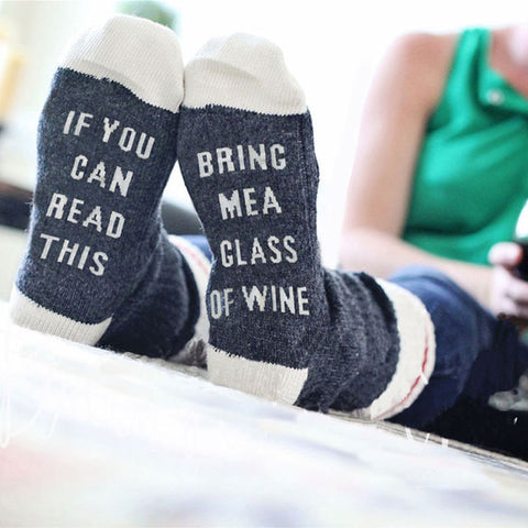 Funny Custom Wine Socks
