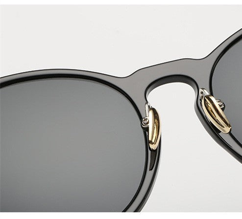 Minimal Black and Gold Sunglasses