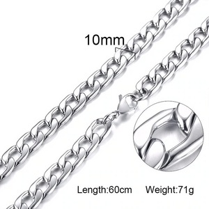 Heavy "Big Link" Silver Necklace