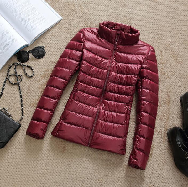 90% Ultra Light Portable Winter Jacket For Women without hood